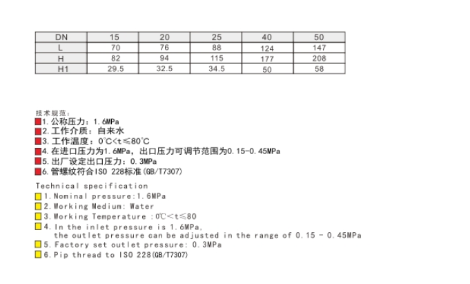 埃美柯黃銅可調(diào)式減壓閥尺寸圖