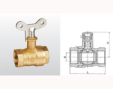 埃美柯黃銅帶鎖球閥結(jié)構(gòu)圖